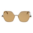 Yohji Yamamoto Gold Unisex Sunglass Yohji Yamamoto