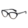 Yohji Yamamoto Black Unisex Glasses Frame Yohji Yamamoto