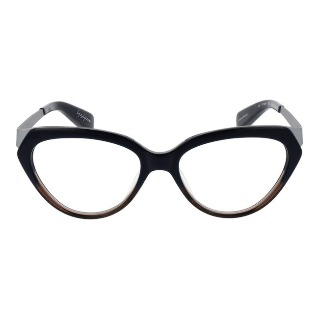 Yohji Yamamoto Black Unisex Glasses Frame Yohji Yamamoto