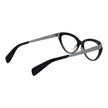 Yohji Yamamoto Black Unisex Glasses Frame Yohji Yamamoto