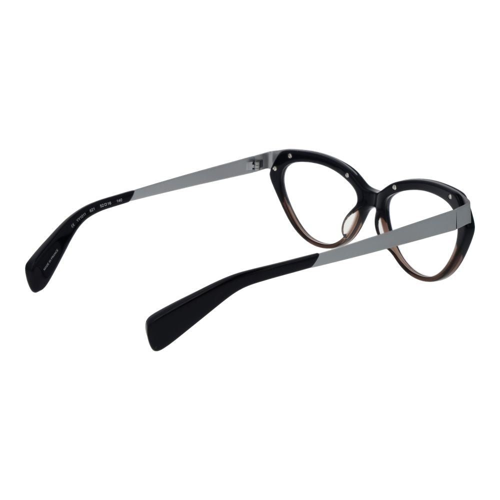 Yohji Yamamoto Black Unisex Glasses Frame Yohji Yamamoto