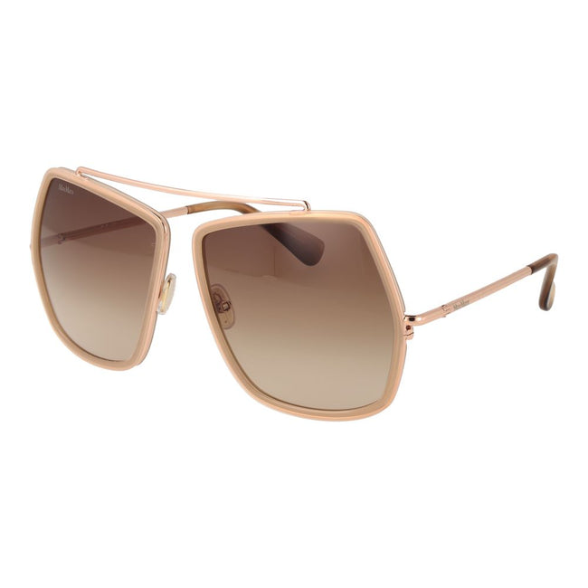 Max Mara Beige Metal Sunglasses Max Mara