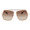 Max Mara Beige Metal Sunglasses Max Mara