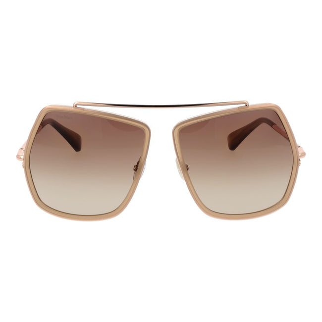Max Mara Beige Metal Sunglasses Max Mara