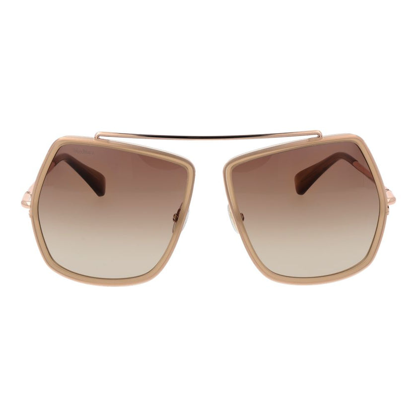 Max Mara Beige Metal Sunglasses Max Mara