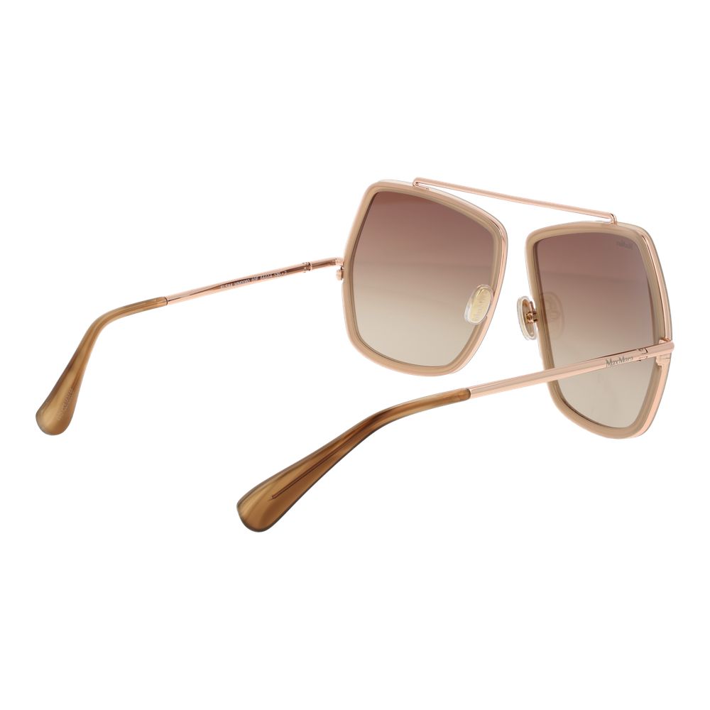 Max Mara Beige Metal Sunglasses Max Mara