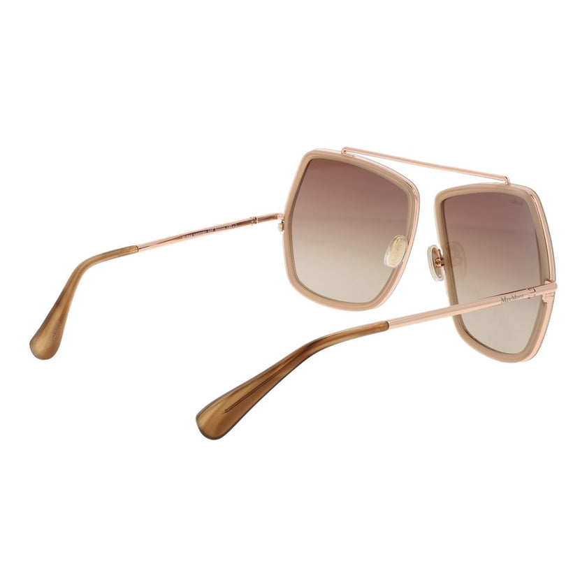 Max Mara Beige Metal Sunglasses Max Mara