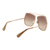 Max Mara Beige Metal Sunglasses Max Mara