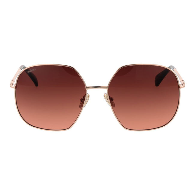 Max Mara Rose Gold Women Sunglass Max Mara