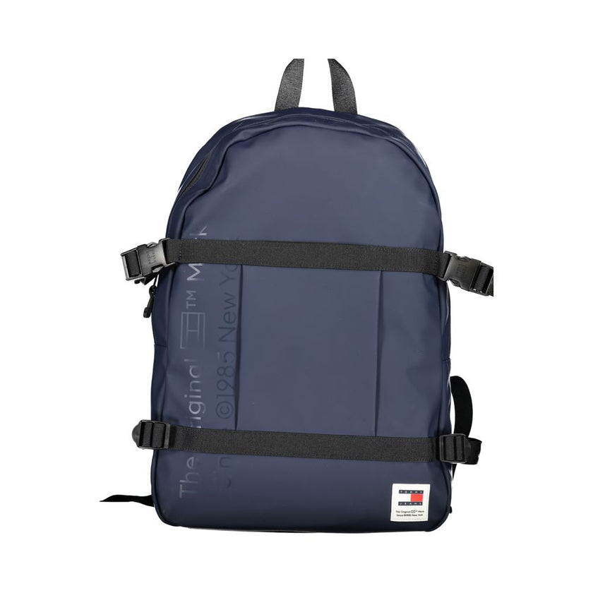 Tommy Hilfiger Blue Polyurethane Men Backpack Tommy Hilfiger