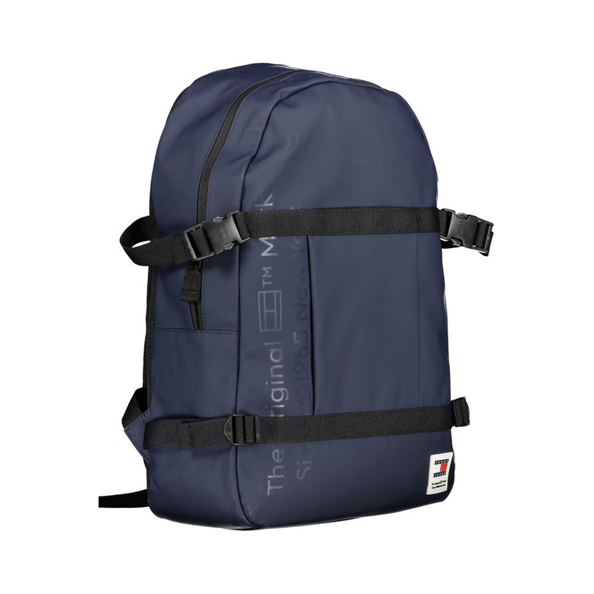 Tommy Hilfiger Blue Polyurethane Men Backpack Tommy Hilfiger