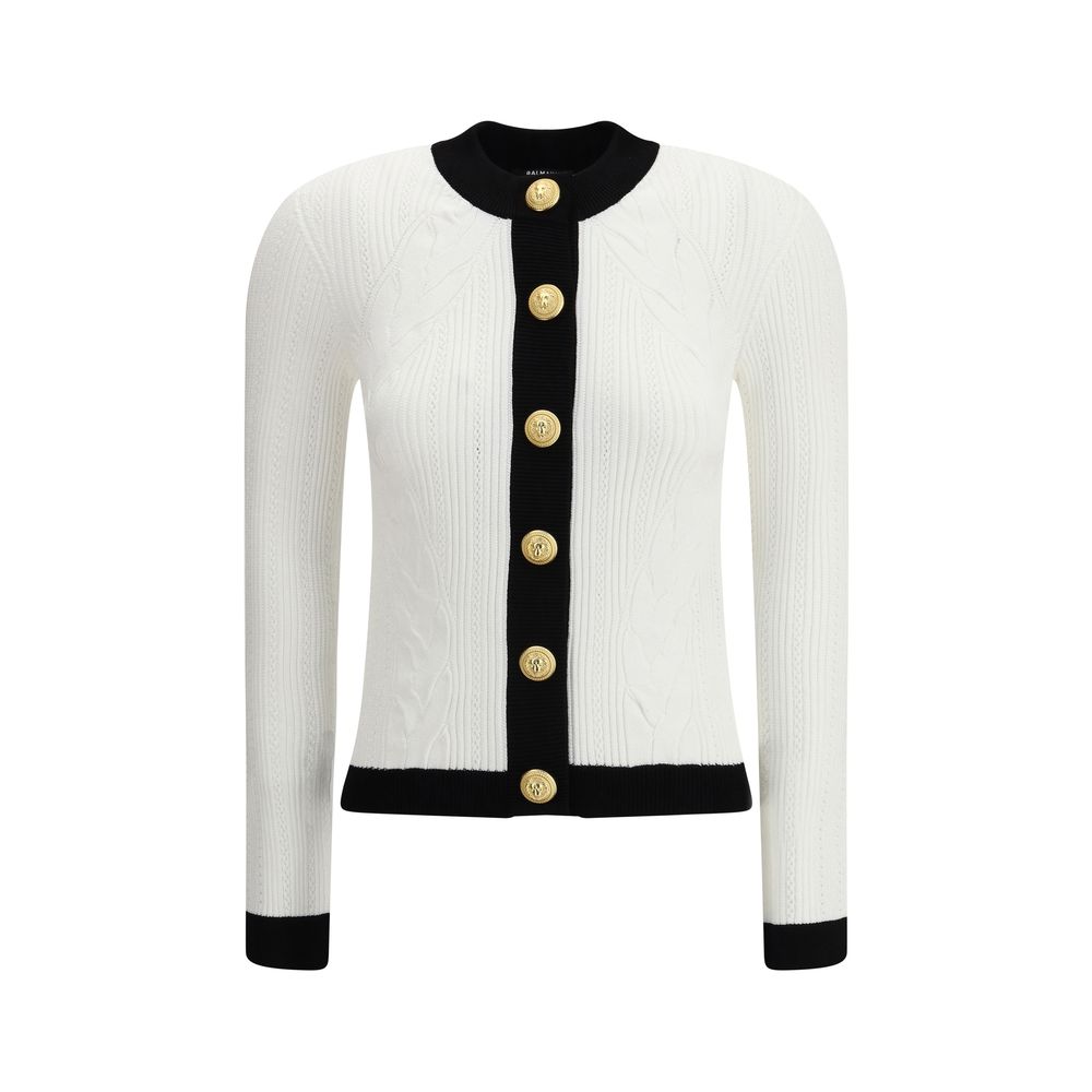 Balmain Contrast trim Cardigan Balmain