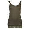 Silvian Heach Green Cotton Women Tank Silvian Heach