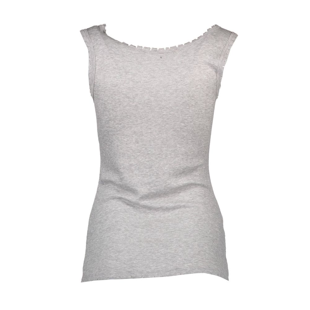 Silvian Heach Gray Viscose Women Top Silvian Heach