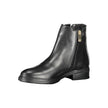 Tommy Hilfiger Black Leather Women Boot Tommy Hilfiger