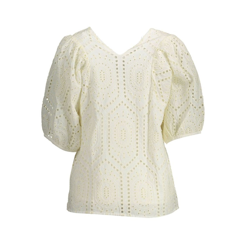 Gant White Cotton Women T-Shirt Gant