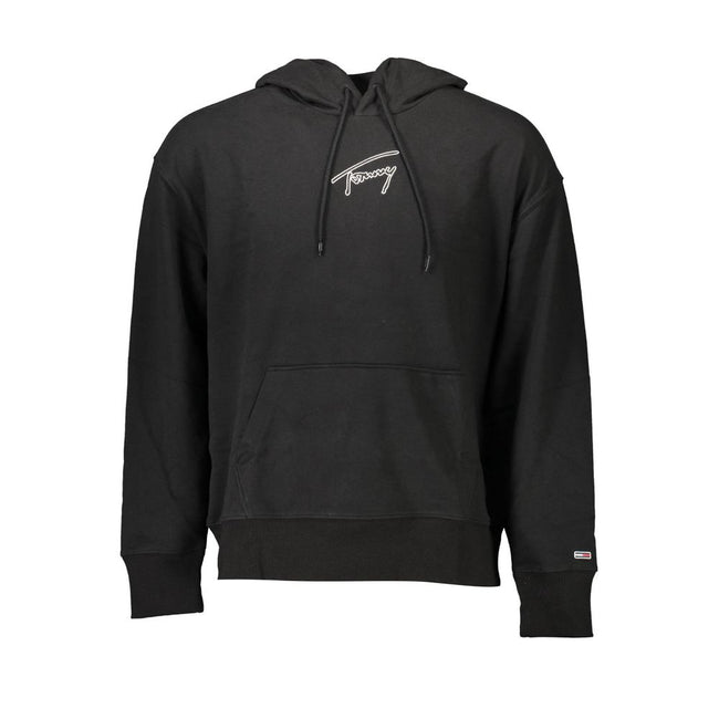 Tommy Hilfiger Black Cotton Men Sweater Tommy Hilfiger