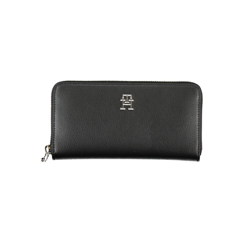 Tommy Hilfiger Black Polyester Women Wallet Tommy Hilfiger