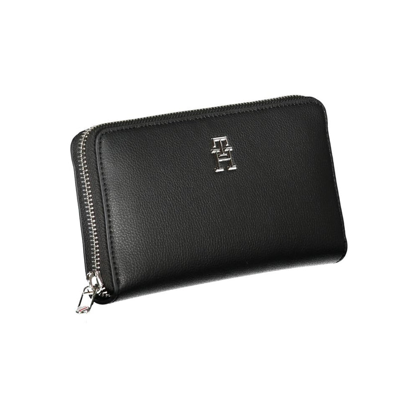 Tommy Hilfiger Black Polyester Women Wallet Tommy Hilfiger