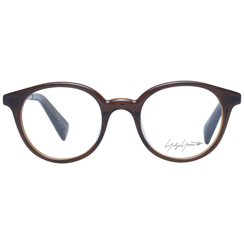 Yohji Yamamoto Brown Acetate Glasses (Frames) Yohji Yamamoto
