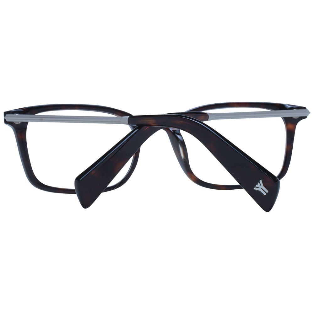 Yohji Yamamoto Brown Unisex Glasses Frame Yohji Yamamoto