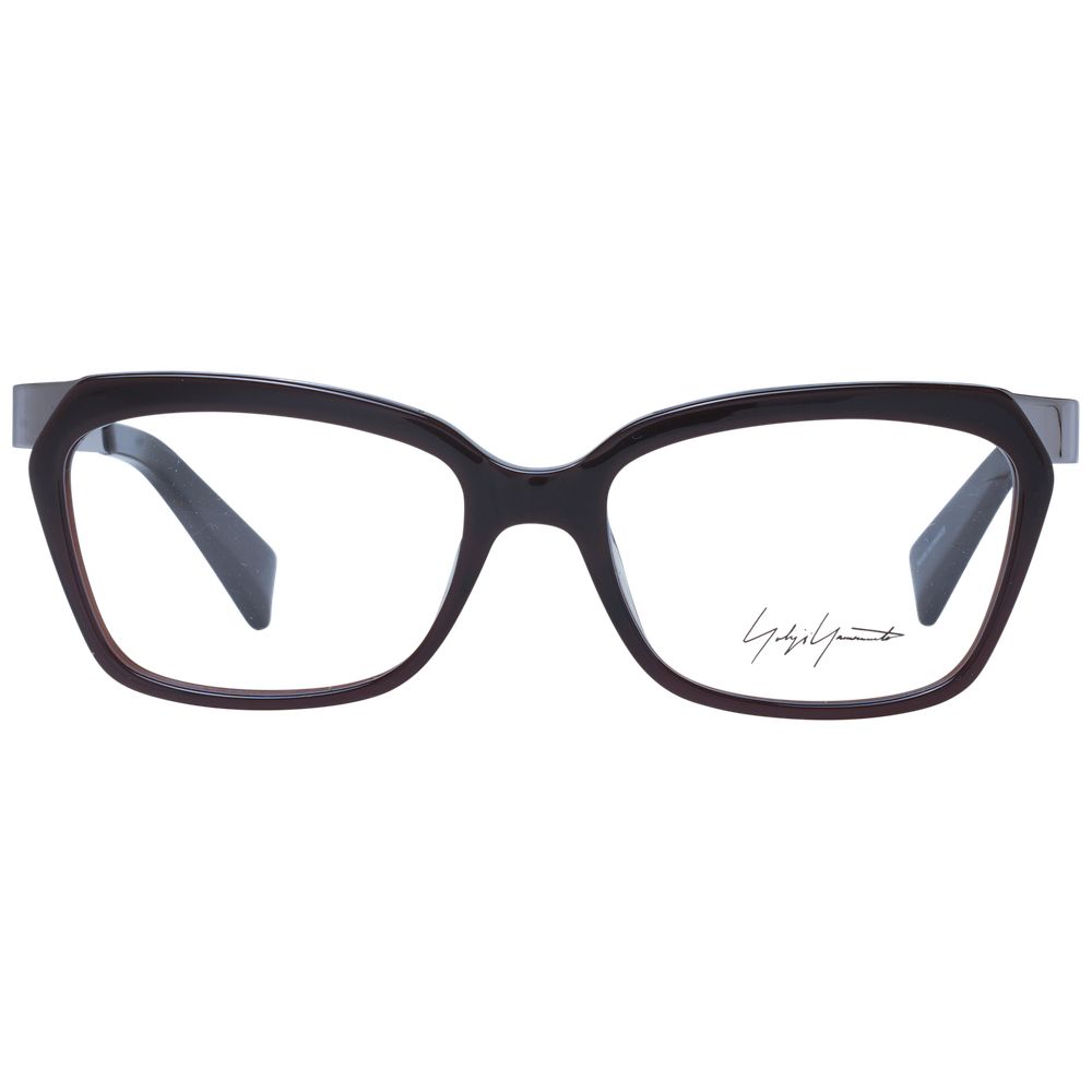 Yohji Yamamoto Brown Unisex Glasses Frame Yohji Yamamoto
