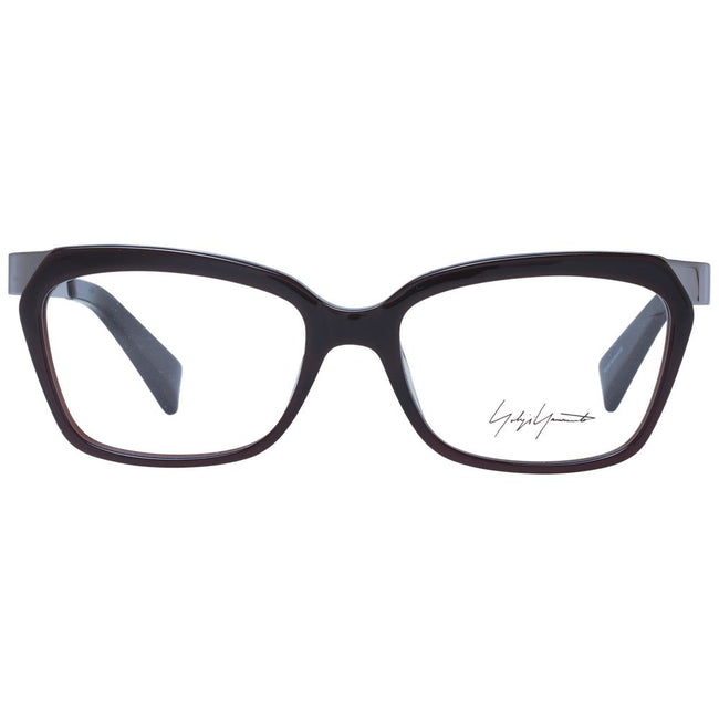 Yohji Yamamoto Brown Unisex Glasses Frame Yohji Yamamoto