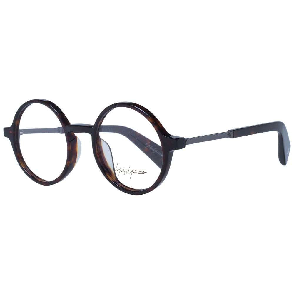 Yohji Yamamoto Brown Unisex Glasses Frame Yohji Yamamoto
