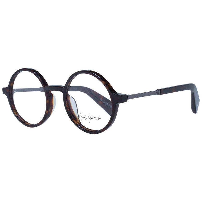Yohji Yamamoto Brown Acetate Glasses (Frames) Yohji Yamamoto