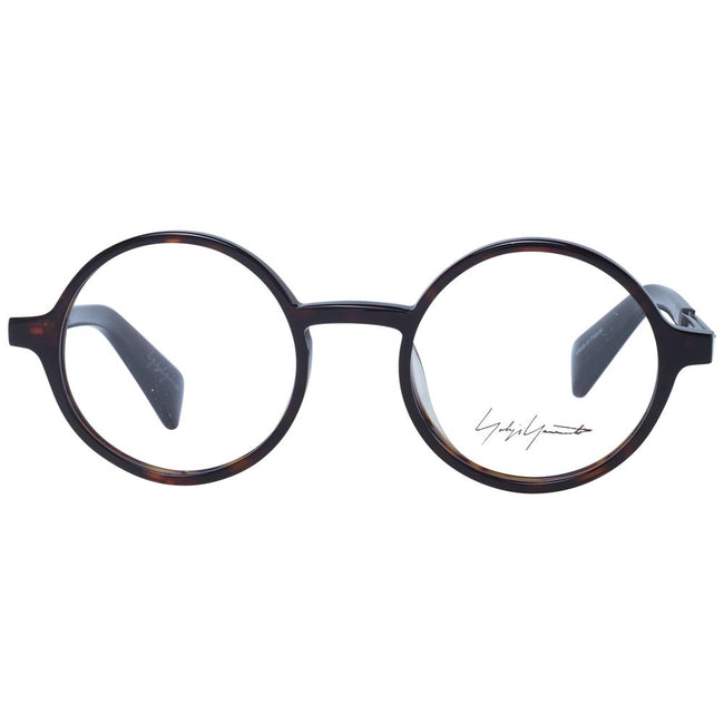 Yohji Yamamoto Brown Unisex Glasses Frame Yohji Yamamoto