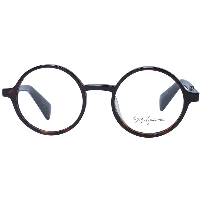 Yohji Yamamoto Brown Acetate Glasses (Frames) Yohji Yamamoto