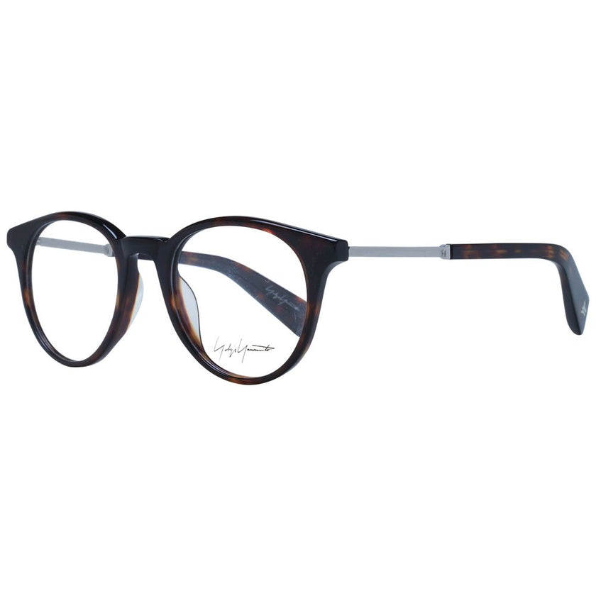 Yohji Yamamoto Brown Acetate Glasses (Frames) Yohji Yamamoto