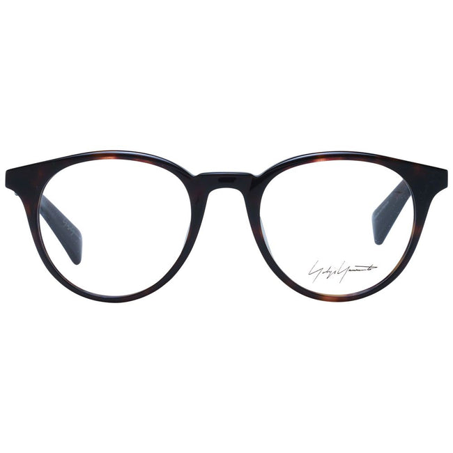 Yohji Yamamoto Brown Unisex Glasses Frame Yohji Yamamoto