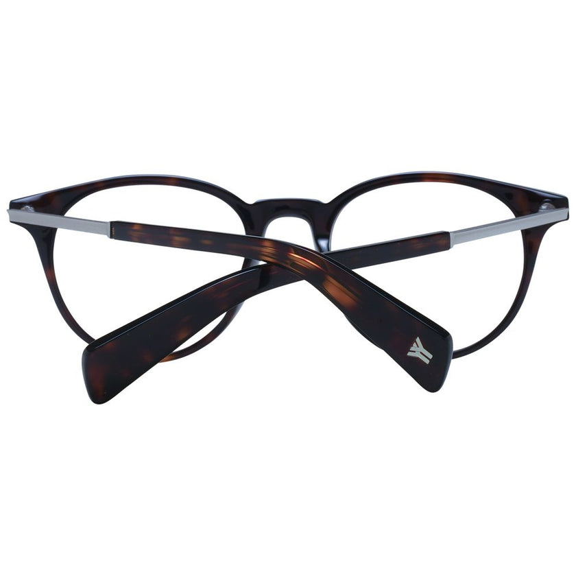 Yohji Yamamoto Brown Acetate Glasses (Frames) Yohji Yamamoto