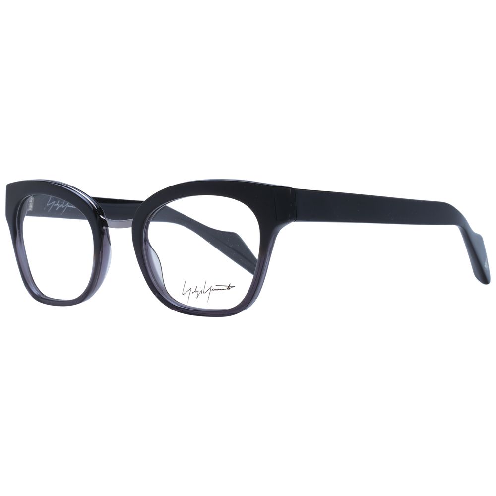 Yohji Yamamoto Black Unisex Glasses Frame Yohji Yamamoto