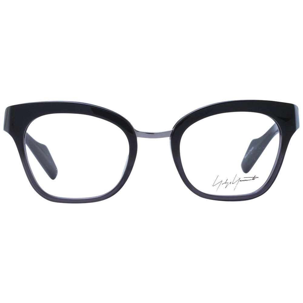 Yohji Yamamoto Black Unisex Glasses Frame Yohji Yamamoto