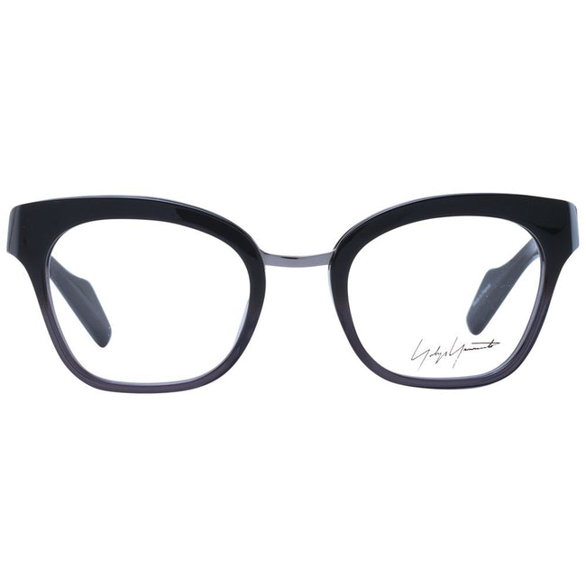 Yohji Yamamoto Black Unisex Glasses Frame Yohji Yamamoto