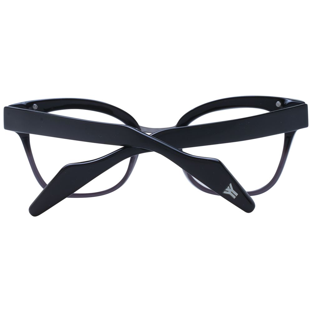 Yohji Yamamoto Black Unisex Glasses Frame Yohji Yamamoto