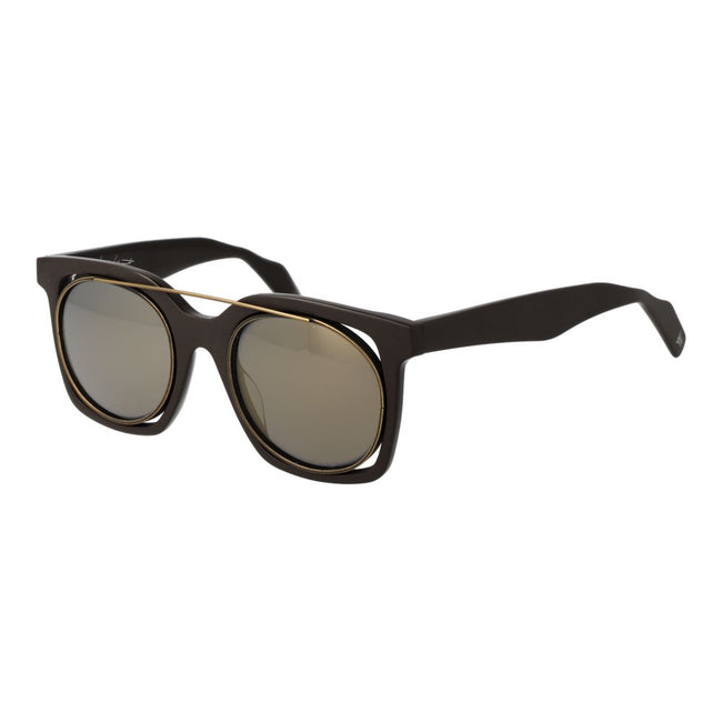 Yohji Yamamoto Brown Unisex Sunglass Yohji Yamamoto