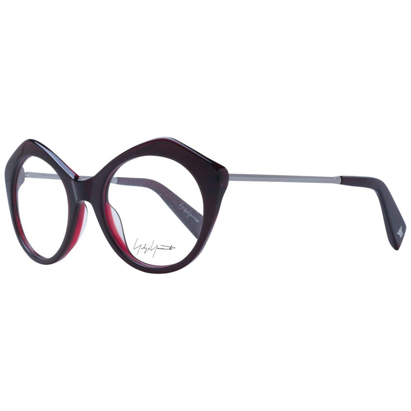 Yohji Yamamoto Burgundy Acetate Glasses (Frames) Yohji Yamamoto