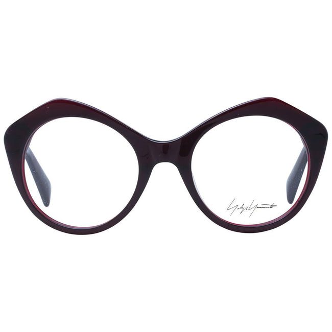 Yohji Yamamoto Burgundy Unisex Glasses Frame Yohji Yamamoto