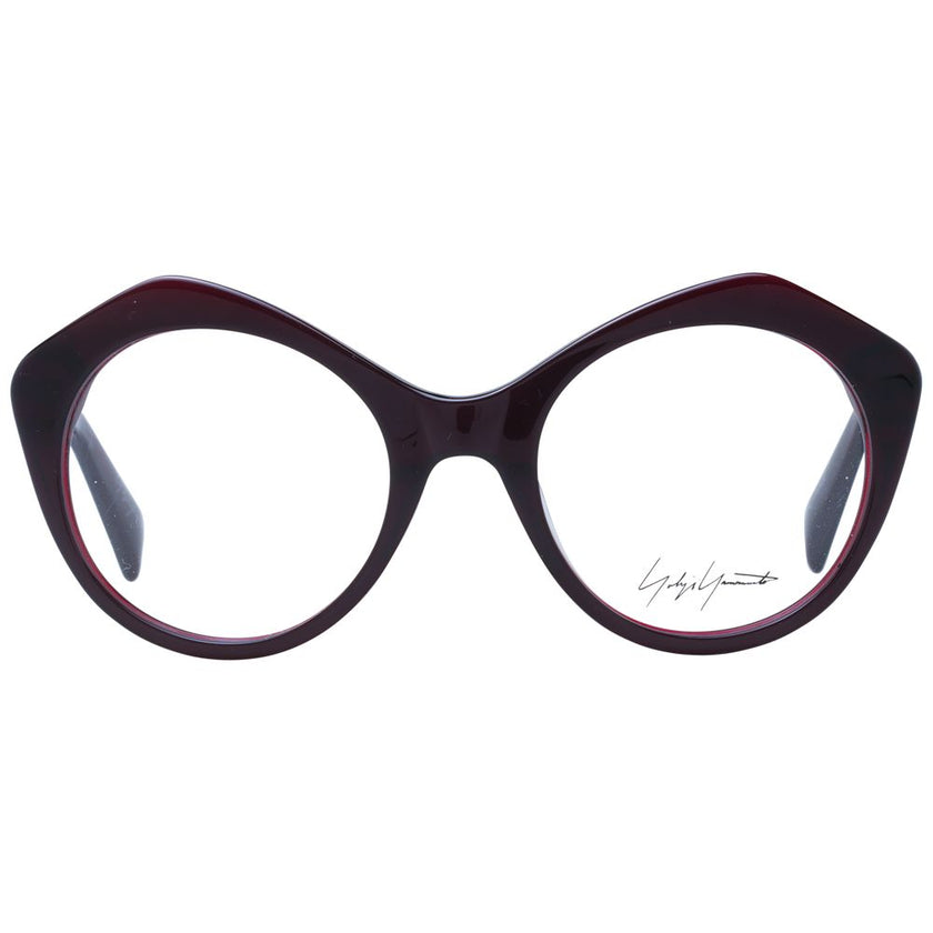 Yohji Yamamoto Burgundy Acetate Glasses (Frames) Yohji Yamamoto