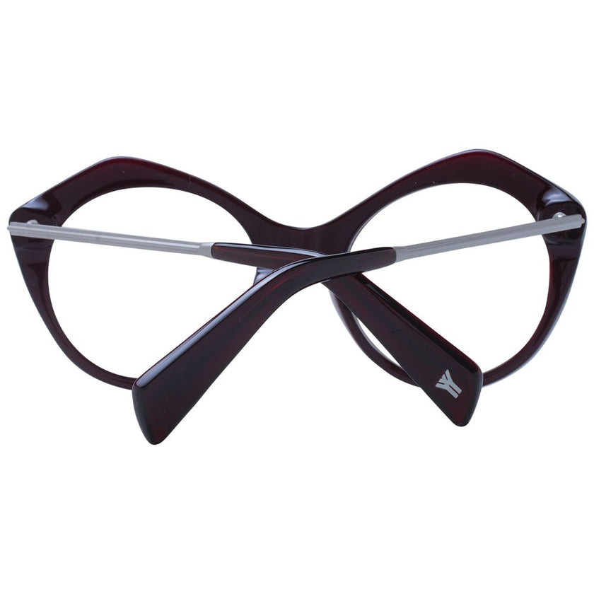Yohji Yamamoto Burgundy Acetate Glasses (Frames) Yohji Yamamoto