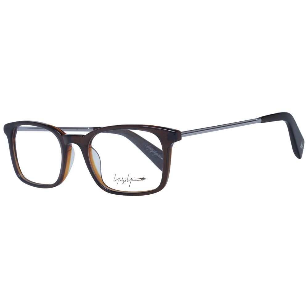 Yohji Yamamoto Brown Unisex Glasses Frame Yohji Yamamoto