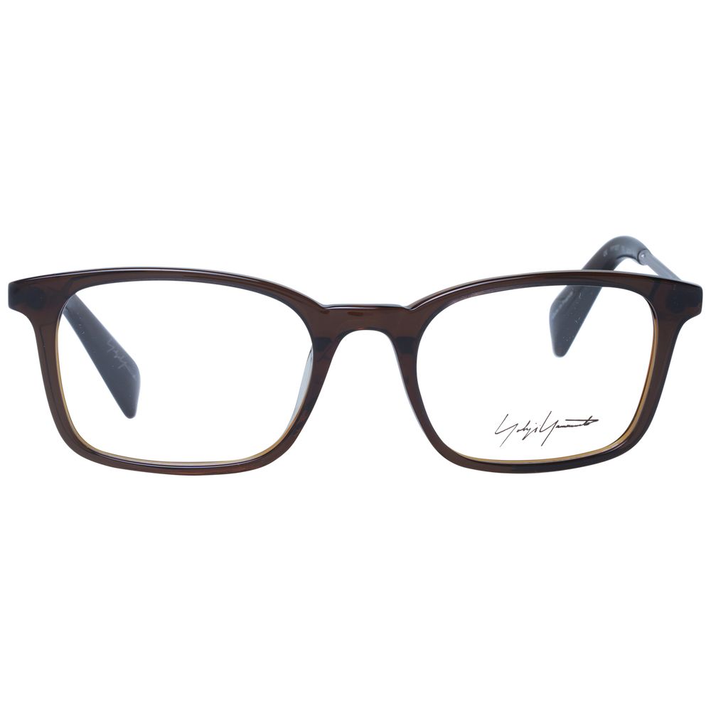 Yohji Yamamoto Brown Unisex Glasses Frame Yohji Yamamoto