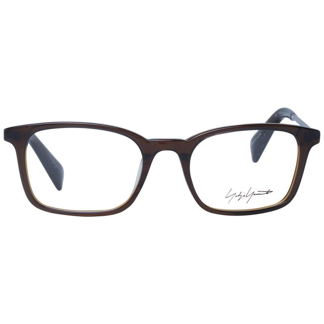 Yohji Yamamoto Brown Unisex Glasses Frame Yohji Yamamoto