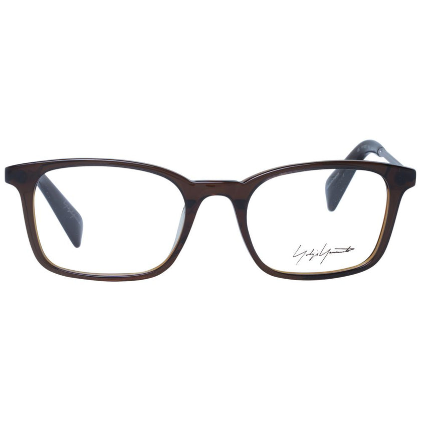 Yohji Yamamoto Brown Acetate Glasses (Frames) Yohji Yamamoto