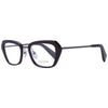 Yohji Yamamoto Burgundy Unisex Glasses Frame Yohji Yamamoto