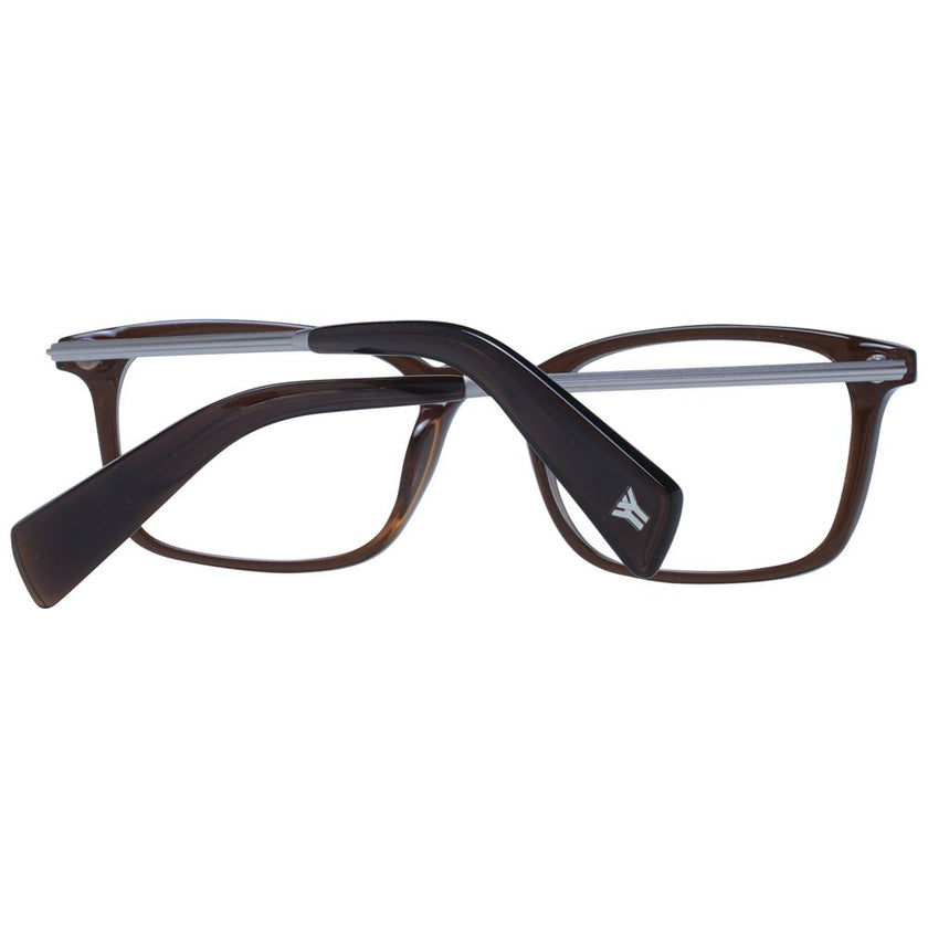 Yohji Yamamoto Brown Acetate Glasses (Frames) Yohji Yamamoto