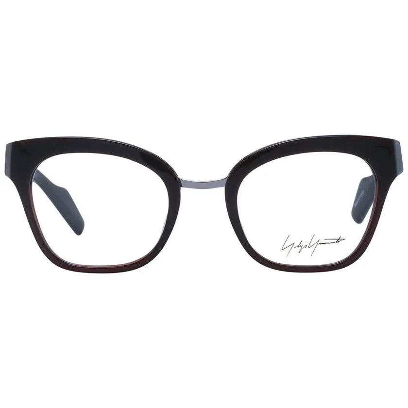 Yohji Yamamoto Brown Unisex Glasses Frame Yohji Yamamoto